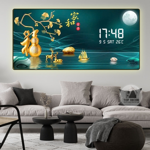 Tranh Tráng Gương Đồng Hồ LED Điện Tử - BMT DakLak | Tranh Ngọc Việt - Xưởng Tranh Đẹp Buôn Ma Thuột (BMT) DakLak