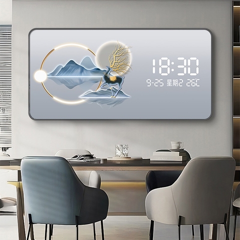 Tranh Tráng Gương Đồng Hồ LED Điện Tử - BMT DakLak | Tranh Ngọc Việt - Xưởng Tranh Đẹp Buôn Ma Thuột (BMT) DakLak