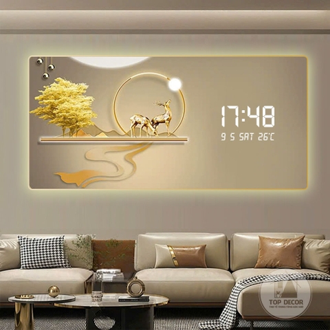 Tranh Tráng Gương Đồng Hồ LED Điện Tử - BMT DakLak | Tranh Ngọc Việt - Xưởng Tranh Đẹp Buôn Ma Thuột (BMT) DakLak