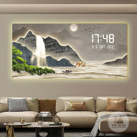 Tranh Tráng Gương Đồng Hồ LED Điện Tử - BMT DakLak | Tranh Ngọc Việt - Xưởng Tranh Đẹp Buôn Ma Thuột (BMT) DakLak