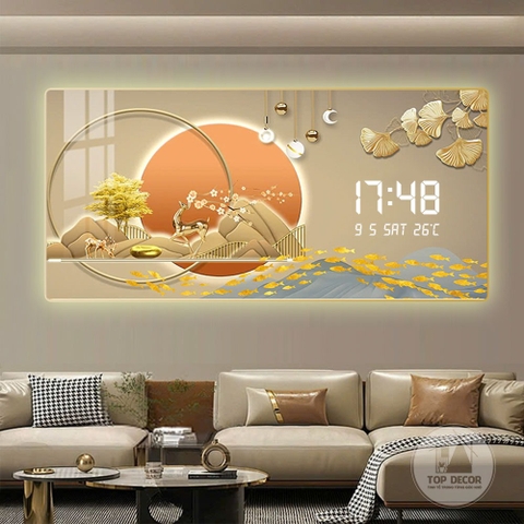 Tranh Tráng Gương Đồng Hồ LED Điện Tử - BMT DakLak | Tranh Ngọc Việt - Xưởng Tranh Đẹp Buôn Ma Thuột (BMT) DakLak