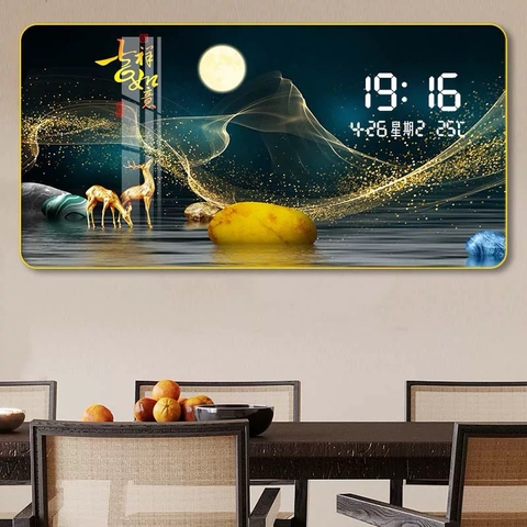 Tranh Tráng Gương Đồng Hồ LED Điện Tử - BMT DakLak | Tranh Ngọc Việt - Xưởng Tranh Đẹp Buôn Ma Thuột (BMT) DakLak