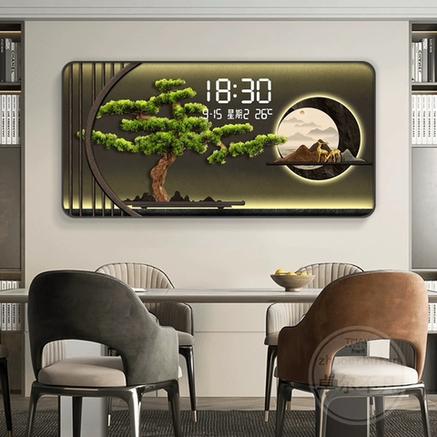 Tranh Tráng Gương Đồng Hồ LED Điện Tử - BMT DakLak | Tranh Ngọc Việt - Xưởng Tranh Đẹp Buôn Ma Thuột (BMT) DakLak