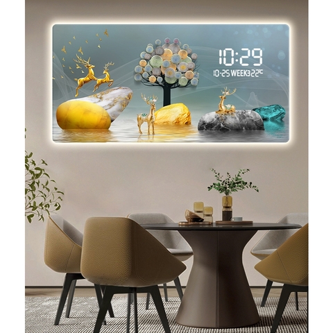 Tranh Tráng Gương Đồng Hồ LED Điện Tử - BMT DakLak | Tranh Ngọc Việt - Xưởng Tranh Đẹp Buôn Ma Thuột (BMT) DakLak