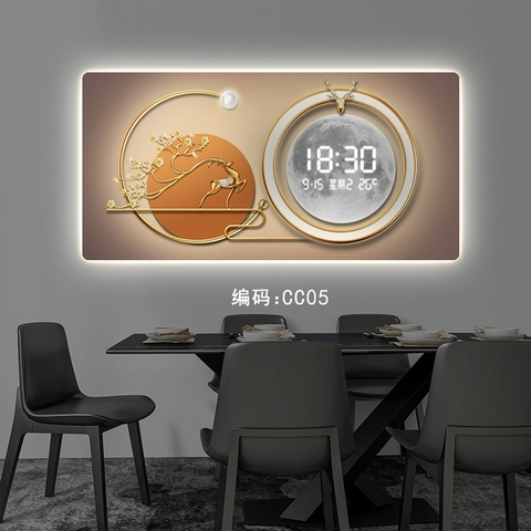 Tranh Tráng Gương Đồng Hồ LED Điện Tử - BMT DakLak | Tranh Ngọc Việt - Xưởng Tranh Đẹp Buôn Ma Thuột (BMT) DakLak