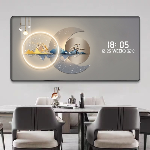 Tranh Tráng Gương Đồng Hồ LED Điện Tử - BMT DakLak | Tranh Ngọc Việt - Xưởng Tranh Đẹp Buôn Ma Thuột (BMT) DakLak