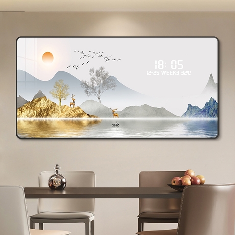 Tranh Tráng Gương Đồng Hồ LED Điện Tử - BMT DakLak | Tranh Ngọc Việt - Xưởng Tranh Đẹp Buôn Ma Thuột (BMT) DakLak