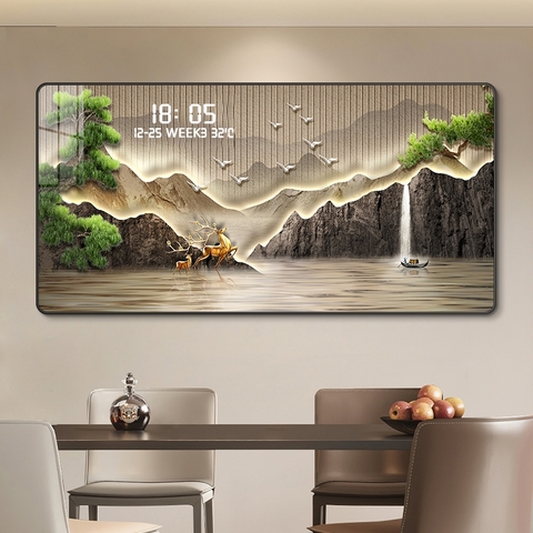 Tranh Tráng Gương Đồng Hồ LED Điện Tử - BMT DakLak | Tranh Ngọc Việt - Xưởng Tranh Đẹp Buôn Ma Thuột (BMT) DakLak