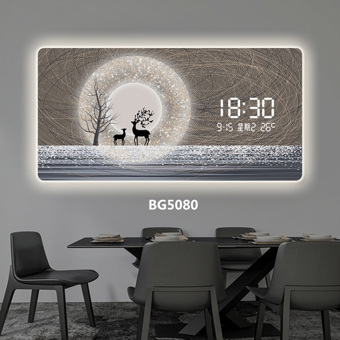Tranh Tráng Gương Đồng Hồ LED Điện Tử - BMT DakLak | Tranh Ngọc Việt - Xưởng Tranh Đẹp Buôn Ma Thuột (BMT) DakLak