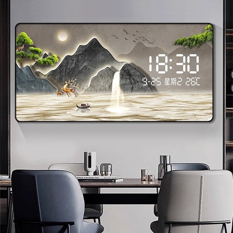 Tranh Tráng Gương Đồng Hồ LED Điện Tử - BMT DakLak | Tranh Ngọc Việt - Xưởng Tranh Đẹp Buôn Ma Thuột (BMT) DakLak