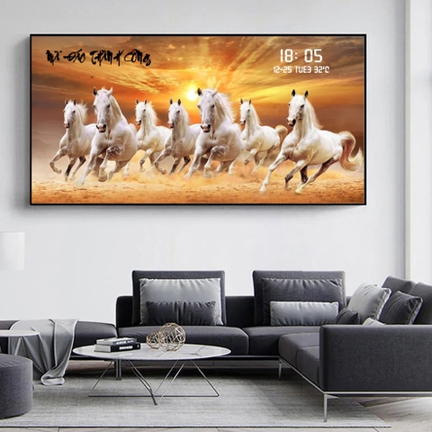 Tranh Tráng Gương Đồng Hồ LED Điện Tử - BMT DakLak | Tranh Ngọc Việt - Xưởng Tranh Đẹp Buôn Ma Thuột (BMT) DakLak