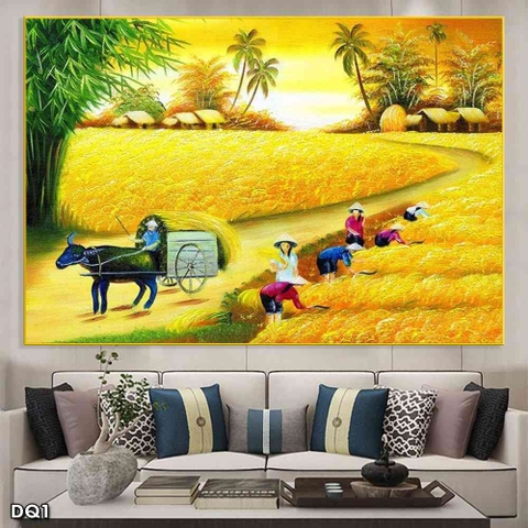 Tranh Phong Cảnh Đồng Quê | Tranh Ngọc Việt - Đắk Lắk | Tranh Ngọc Việt - Xưởng Tranh Đẹp Buôn Ma Thuột (BMT) DakLak