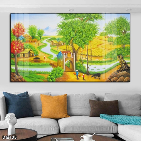 Tranh Phong Cảnh Đồng Quê | Tranh Ngọc Việt - Đắk Lắk | Tranh Ngọc Việt - Xưởng Tranh Đẹp Buôn Ma Thuột (BMT) DakLak