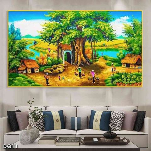 Tranh Phong Cảnh Đồng Quê | Tranh Ngọc Việt - Đắk Lắk | Tranh Ngọc Việt - Xưởng Tranh Đẹp Buôn Ma Thuột (BMT) DakLak