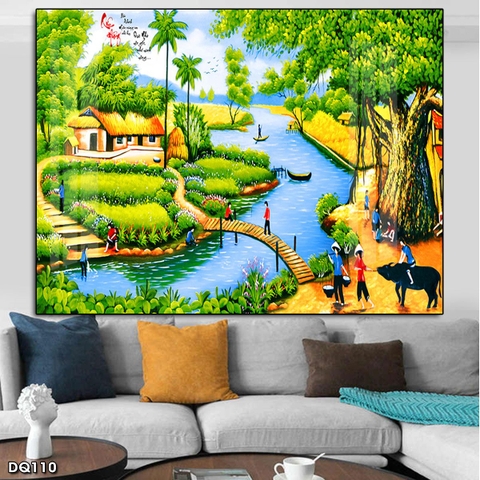 Tranh Phong Cảnh Đồng Quê | Tranh Ngọc Việt - Đắk Lắk | Tranh Ngọc Việt - Xưởng Tranh Đẹp Buôn Ma Thuột (BMT) DakLak