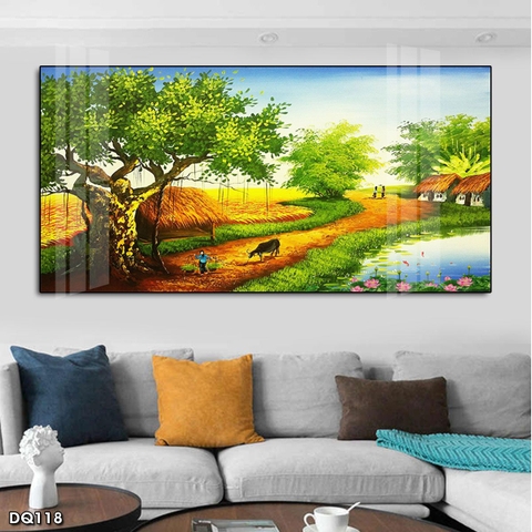 Tranh Phong Cảnh Đồng Quê | Tranh Ngọc Việt - Đắk Lắk | Tranh Ngọc Việt - Xưởng Tranh Đẹp Buôn Ma Thuột (BMT) DakLak