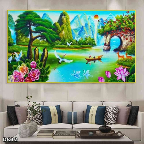 Tranh Phong Cảnh Đồng Quê | Tranh Ngọc Việt - Đắk Lắk | Tranh Ngọc Việt - Xưởng Tranh Đẹp Buôn Ma Thuột (BMT) DakLak