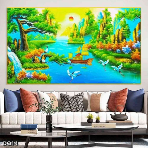 Tranh Phong Cảnh Đồng Quê | Tranh Ngọc Việt - Đắk Lắk | Tranh Ngọc Việt - Xưởng Tranh Đẹp Buôn Ma Thuột (BMT) DakLak