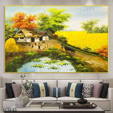 Tranh Phong Cảnh Đồng Quê | Tranh Ngọc Việt - Đắk Lắk | Tranh Ngọc Việt - Xưởng Tranh Đẹp Buôn Ma Thuột (BMT) DakLak