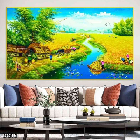 Tranh Phong Cảnh Đồng Quê | Tranh Ngọc Việt - Đắk Lắk | Tranh Ngọc Việt - Xưởng Tranh Đẹp Buôn Ma Thuột (BMT) DakLak