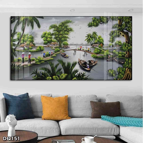 Tranh Phong Cảnh Đồng Quê | Tranh Ngọc Việt - Đắk Lắk | Tranh Ngọc Việt - Xưởng Tranh Đẹp Buôn Ma Thuột (BMT) DakLak