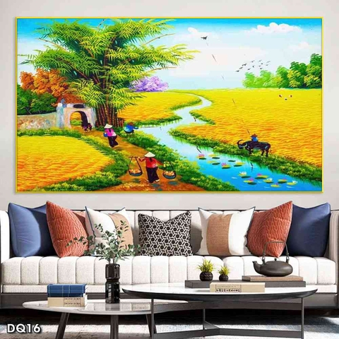 Tranh Phong Cảnh Đồng Quê | Tranh Ngọc Việt - Đắk Lắk | Tranh Ngọc Việt - Xưởng Tranh Đẹp Buôn Ma Thuột (BMT) DakLak