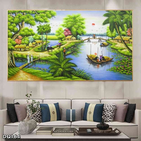 Tranh Phong Cảnh Đồng Quê | Tranh Ngọc Việt - Đắk Lắk | Tranh Ngọc Việt - Xưởng Tranh Đẹp Buôn Ma Thuột (BMT) DakLak