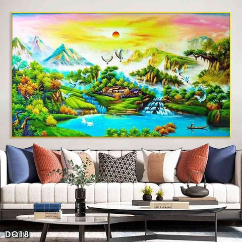 Tranh Phong Cảnh Đồng Quê | Tranh Ngọc Việt - Đắk Lắk | Tranh Ngọc Việt - Xưởng Tranh Đẹp Buôn Ma Thuột (BMT) DakLak