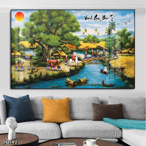 Tranh Phong Cảnh Đồng Quê | Tranh Ngọc Việt - Đắk Lắk | Tranh Ngọc Việt - Xưởng Tranh Đẹp Buôn Ma Thuột (BMT) DakLak