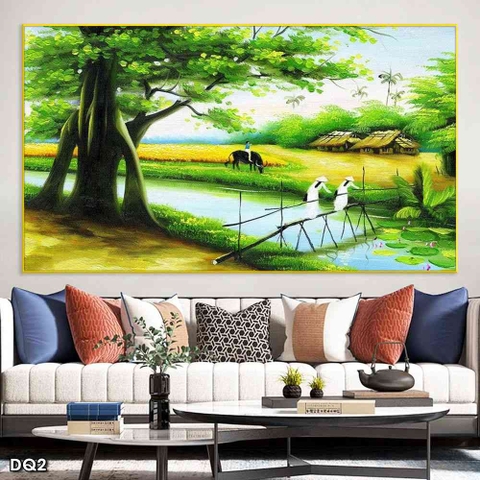 Tranh Phong Cảnh Đồng Quê | Tranh Ngọc Việt - Đắk Lắk | Tranh Ngọc Việt - Xưởng Tranh Đẹp Buôn Ma Thuột (BMT) DakLak