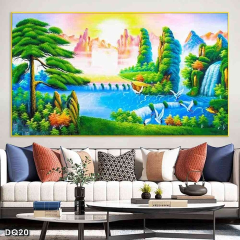 Tranh Phong Cảnh Đồng Quê | Tranh Ngọc Việt - Đắk Lắk | Tranh Ngọc Việt - Xưởng Tranh Đẹp Buôn Ma Thuột (BMT) DakLak