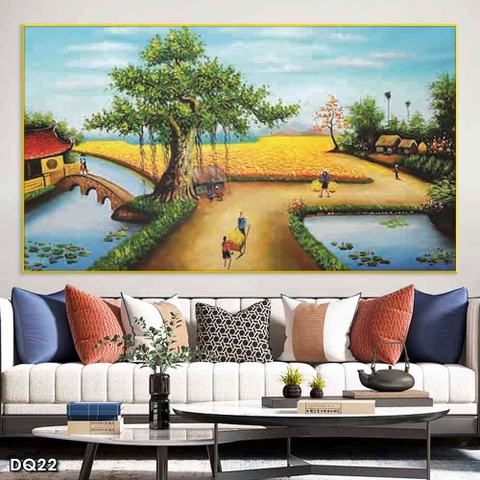Tranh Phong Cảnh Đồng Quê | Tranh Ngọc Việt - Đắk Lắk | Tranh Ngọc Việt - Xưởng Tranh Đẹp Buôn Ma Thuột (BMT) DakLak