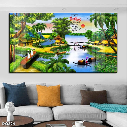 Tranh Phong Cảnh Đồng Quê | Tranh Ngọc Việt - Đắk Lắk | Tranh Ngọc Việt - Xưởng Tranh Đẹp Buôn Ma Thuột (BMT) DakLak