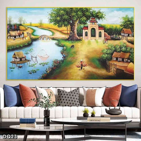 Tranh Phong Cảnh Đồng Quê | Tranh Ngọc Việt - Đắk Lắk | Tranh Ngọc Việt - Xưởng Tranh Đẹp Buôn Ma Thuột (BMT) DakLak