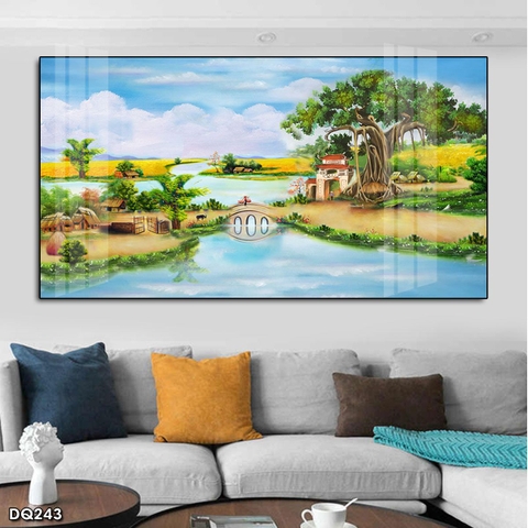 Tranh Phong Cảnh Đồng Quê | Tranh Ngọc Việt - Đắk Lắk | Tranh Ngọc Việt - Xưởng Tranh Đẹp Buôn Ma Thuột (BMT) DakLak