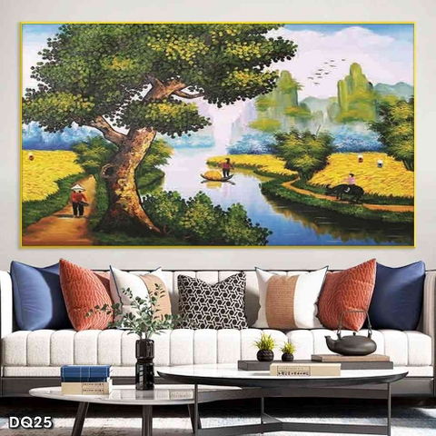 Tranh Phong Cảnh Đồng Quê | Tranh Ngọc Việt - Đắk Lắk | Tranh Ngọc Việt - Xưởng Tranh Đẹp Buôn Ma Thuột (BMT) DakLak