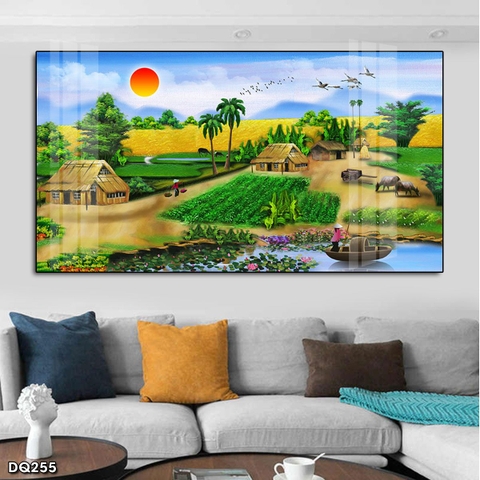 Tranh Phong Cảnh Đồng Quê | Tranh Ngọc Việt - Đắk Lắk | Tranh Ngọc Việt - Xưởng Tranh Đẹp Buôn Ma Thuột (BMT) DakLak