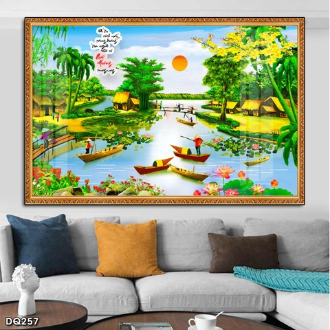 Tranh Phong Cảnh Đồng Quê | Tranh Ngọc Việt - Đắk Lắk | Tranh Ngọc Việt - Xưởng Tranh Đẹp Buôn Ma Thuột (BMT) DakLak