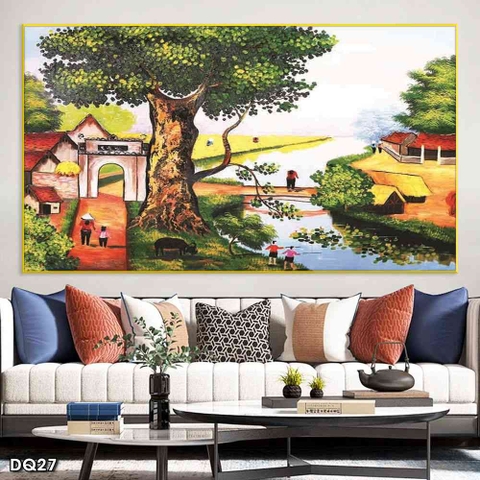 Tranh Phong Cảnh Đồng Quê | Tranh Ngọc Việt - Đắk Lắk | Tranh Ngọc Việt - Xưởng Tranh Đẹp Buôn Ma Thuột (BMT) DakLak