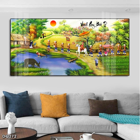 Tranh Phong Cảnh Đồng Quê | Tranh Ngọc Việt - Đắk Lắk | Tranh Ngọc Việt - Xưởng Tranh Đẹp Buôn Ma Thuột (BMT) DakLak