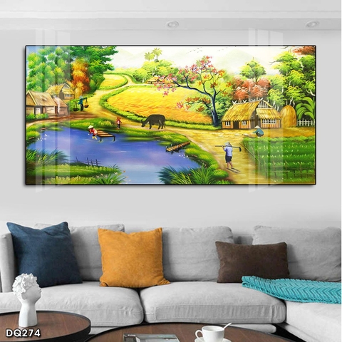 Tranh Phong Cảnh Đồng Quê | Tranh Ngọc Việt - Đắk Lắk | Tranh Ngọc Việt - Xưởng Tranh Đẹp Buôn Ma Thuột (BMT) DakLak