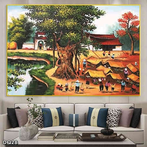 Tranh Phong Cảnh Đồng Quê | Tranh Ngọc Việt - Đắk Lắk | Tranh Ngọc Việt - Xưởng Tranh Đẹp Buôn Ma Thuột (BMT) DakLak