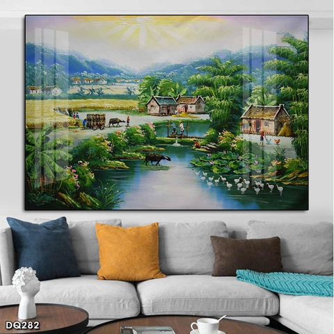 Tranh Phong Cảnh Đồng Quê | Tranh Ngọc Việt - Đắk Lắk | Tranh Ngọc Việt - Xưởng Tranh Đẹp Buôn Ma Thuột (BMT) DakLak