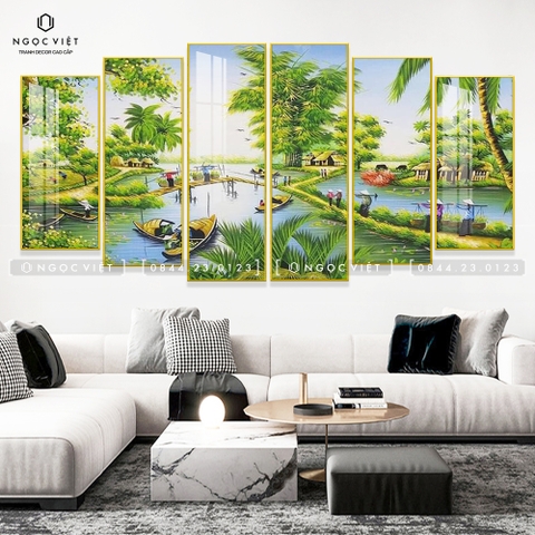 Bộ 6 Tranh Mới Đẹp | Tranh Ngọc Việt - Đắk Lắk | Tranh Ngọc Việt - Xưởng Tranh Đẹp Buôn Ma Thuột (BMT) DakLak