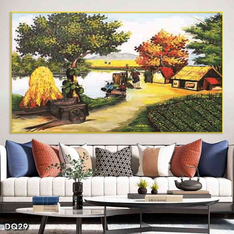 Tranh Phong Cảnh Đồng Quê | Tranh Ngọc Việt - Đắk Lắk | Tranh Ngọc Việt - Xưởng Tranh Đẹp Buôn Ma Thuột (BMT) DakLak