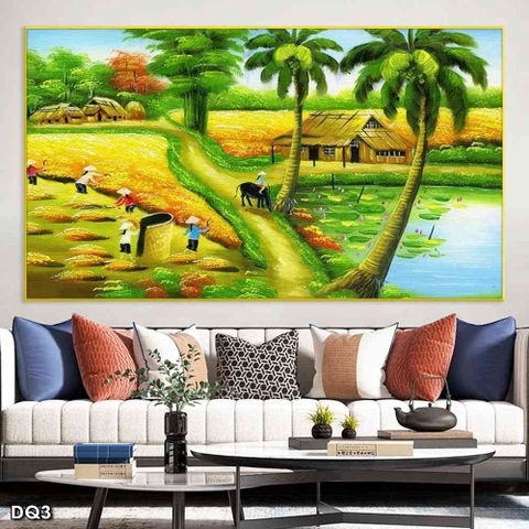Tranh Phong Cảnh Đồng Quê | Tranh Ngọc Việt - Đắk Lắk | Tranh Ngọc Việt - Xưởng Tranh Đẹp Buôn Ma Thuột (BMT) DakLak