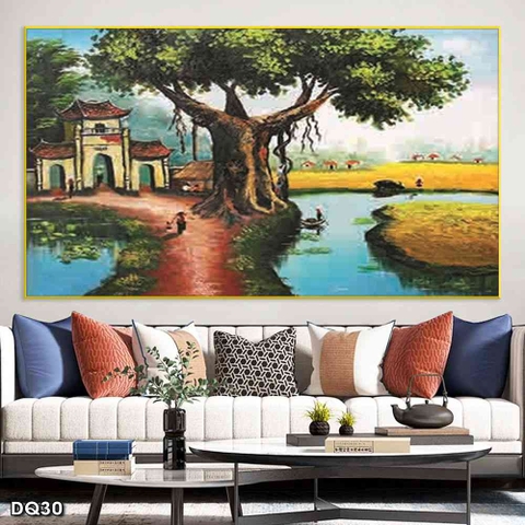 Tranh Phong Cảnh Đồng Quê | Tranh Ngọc Việt - Đắk Lắk | Tranh Ngọc Việt - Xưởng Tranh Đẹp Buôn Ma Thuột (BMT) DakLak