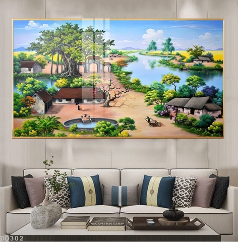 Tranh Phong Cảnh Đồng Quê | Tranh Ngọc Việt - Đắk Lắk | Tranh Ngọc Việt - Xưởng Tranh Đẹp Buôn Ma Thuột (BMT) DakLak