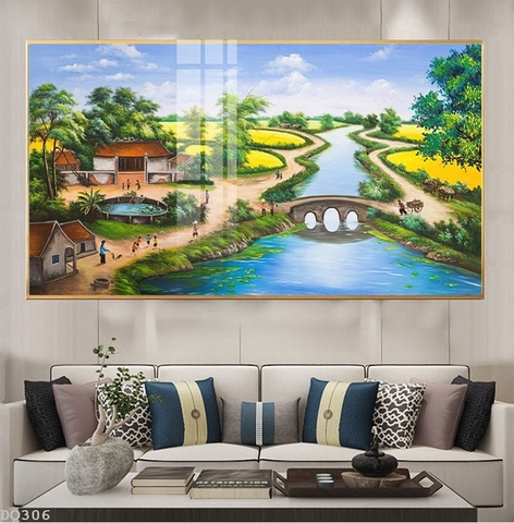 Tranh Phong Cảnh Đồng Quê | Tranh Ngọc Việt - Đắk Lắk | Tranh Ngọc Việt - Xưởng Tranh Đẹp Buôn Ma Thuột (BMT) DakLak