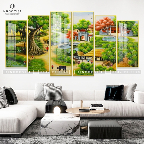 Bộ 6 Tranh Mới Đẹp | Tranh Ngọc Việt - Đắk Lắk | Tranh Ngọc Việt - Xưởng Tranh Đẹp Buôn Ma Thuột (BMT) DakLak